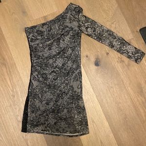 Laundry one shoulder bodycon dress